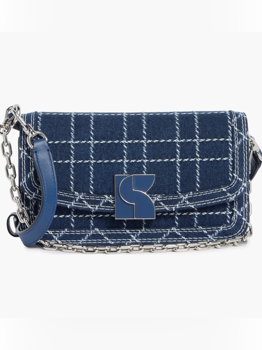 OFFERS WELCOME! Kate Spade New York Dakota Denim Check Crossbody Bag - Picture 2 of 9